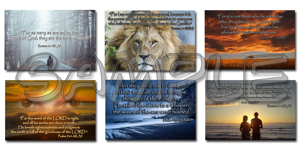 Sample Images from Share Your Faith Graphic images